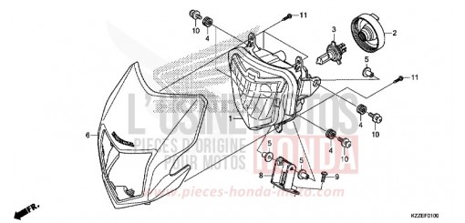 PROIETTORE (CRF250L/LA) CRF250LAH di 2017